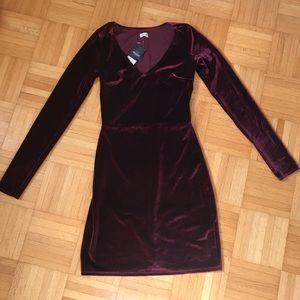 Hollister Velvet Bodycon Dress